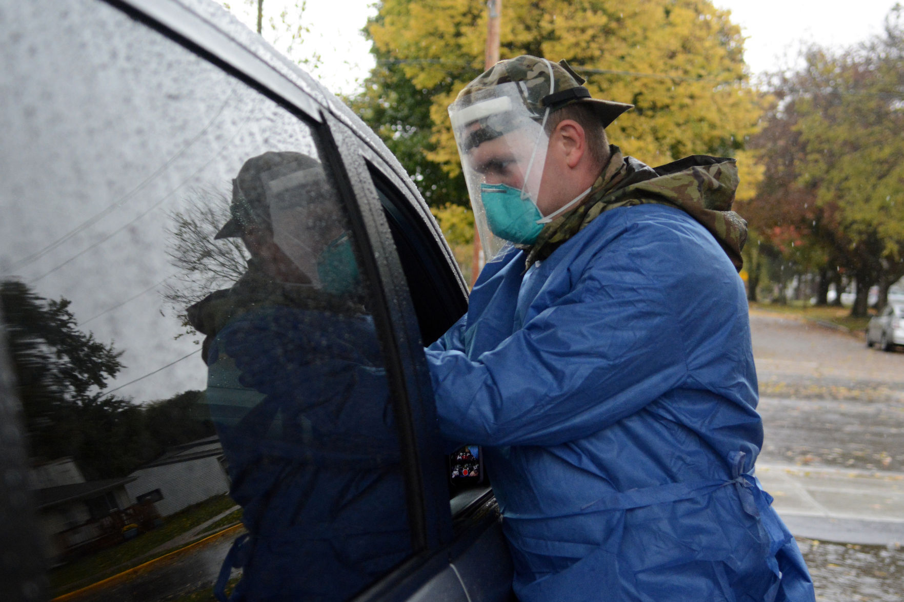 National Guard conducts COVID-19 testing in Baraboo, Oct. 12